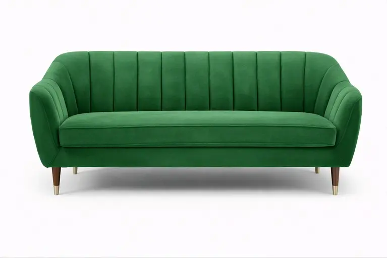 Emerald Velvet Loveseat