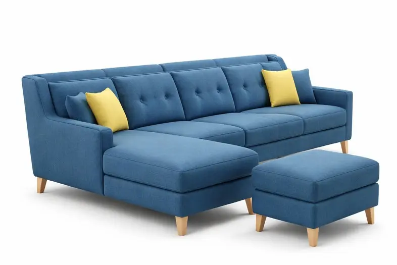 Caspian L-Shape Sectional and Ottoman