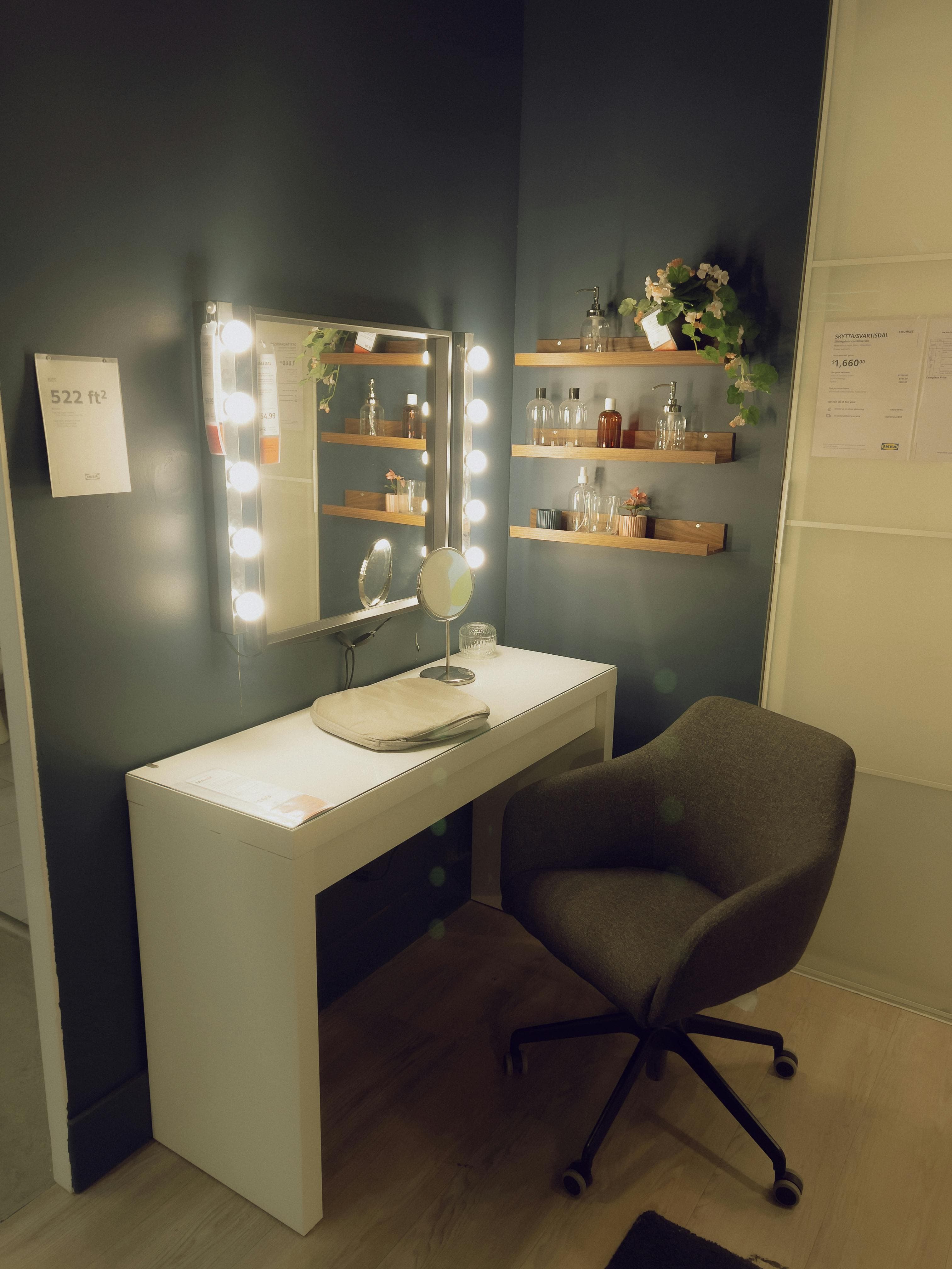 Inspiration image of a chic vanity desk