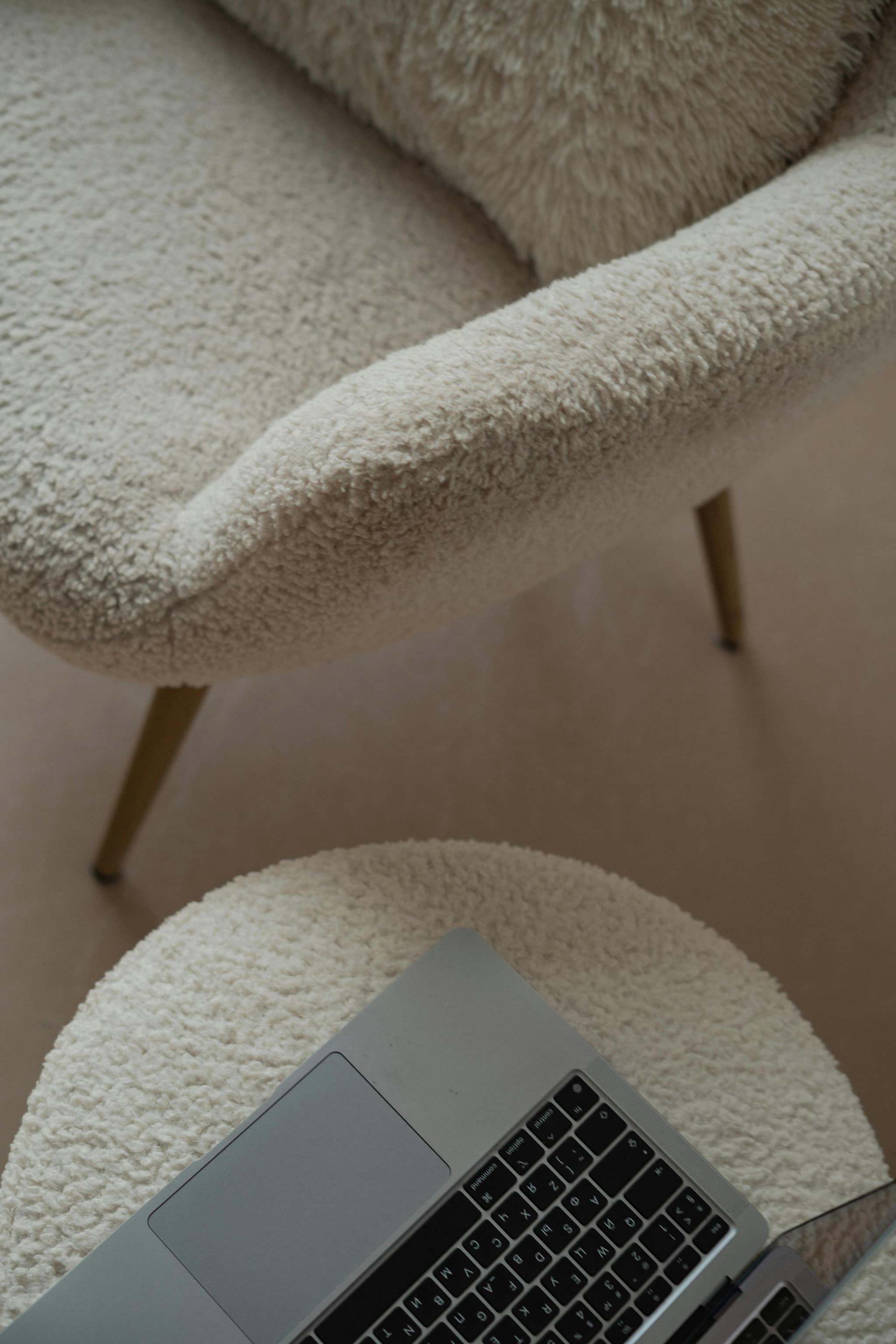 Inspiration image of a plush armchair nook