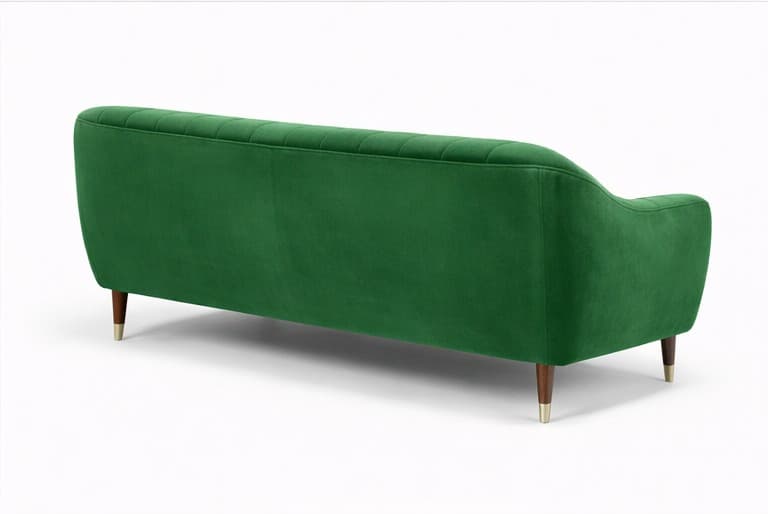 Emerald Velvet Loveseat thumbnail 4