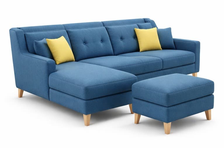 The Caspian L-Shape Sectional and Ottoman thumbnail 4