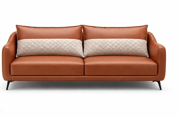 The Milano Leatherette Sofa thumbnail 2
