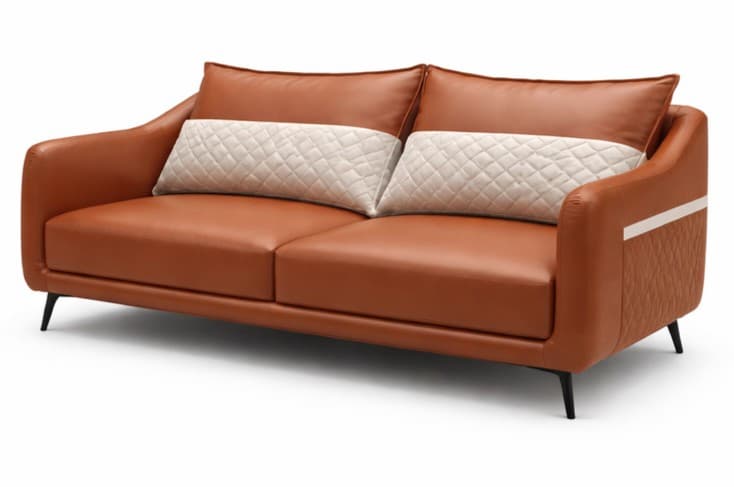 The Milano Leatherette Sofa thumbnail 4