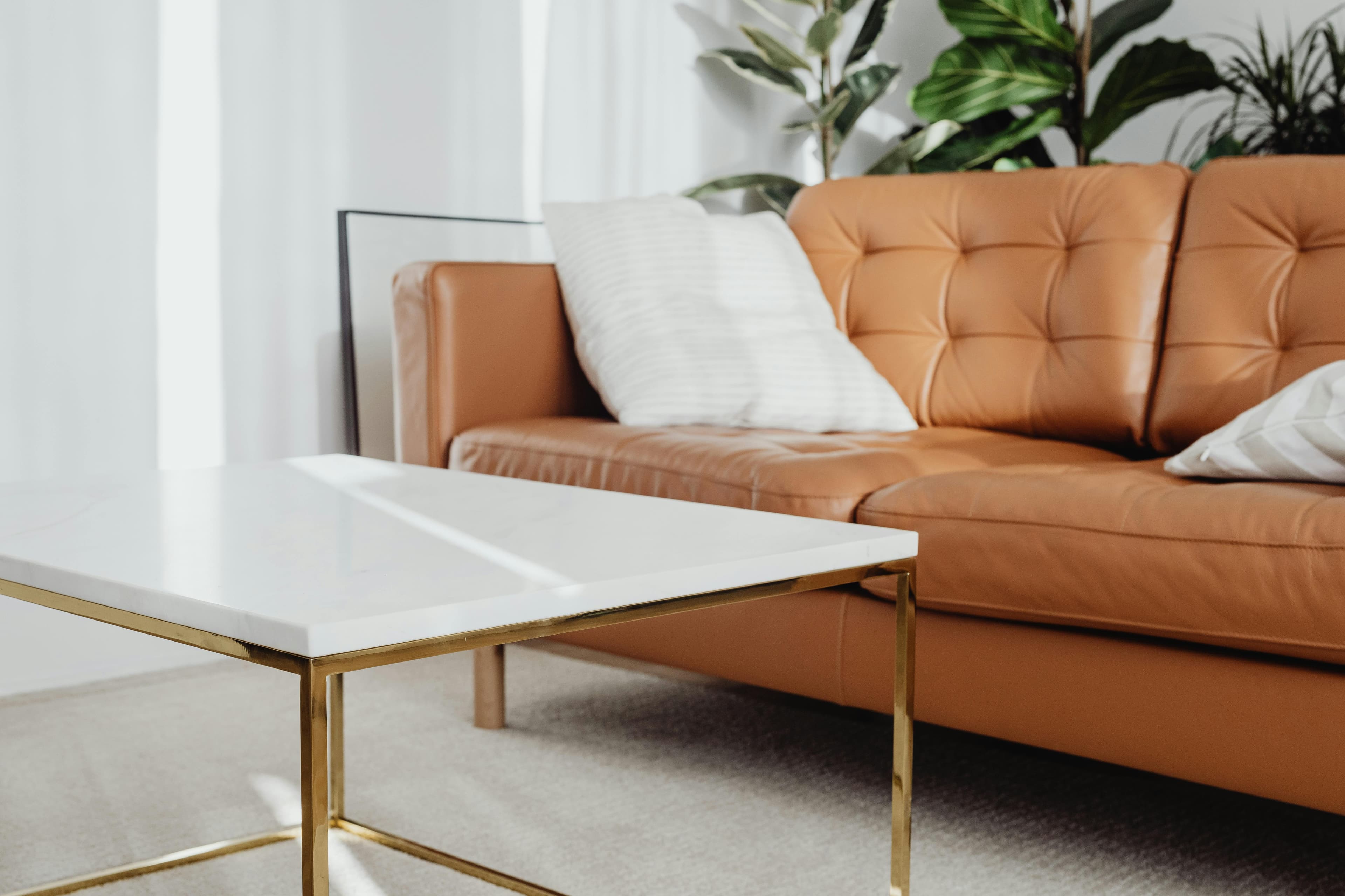 The Sienna Tufted Leather Sofa