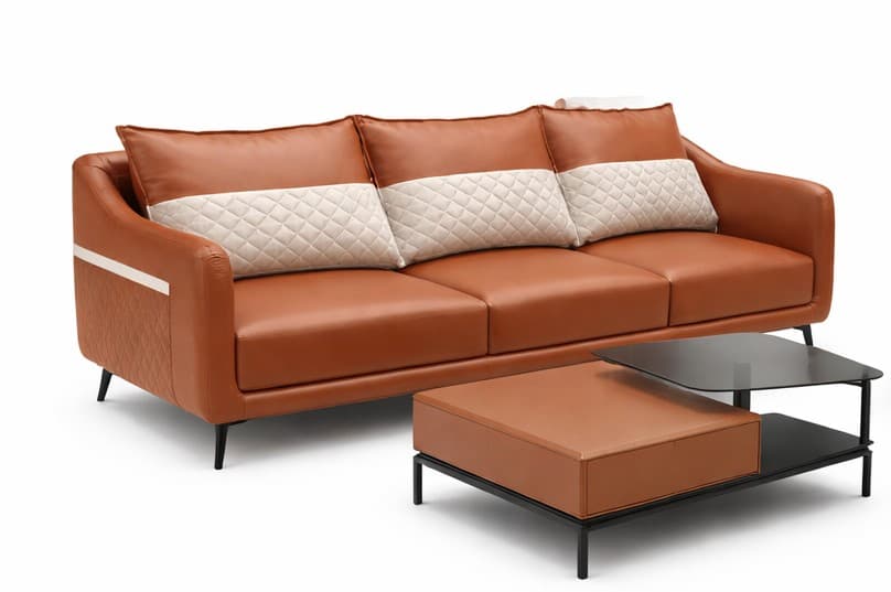 The Milano Leatherette Sofa